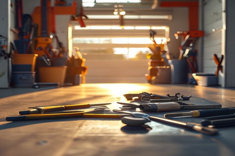 Eds and Sons Garage Door Repairs Inc — professional Garage Door Repair in Burlington, branded work van and team — Garage Door Repair near me
